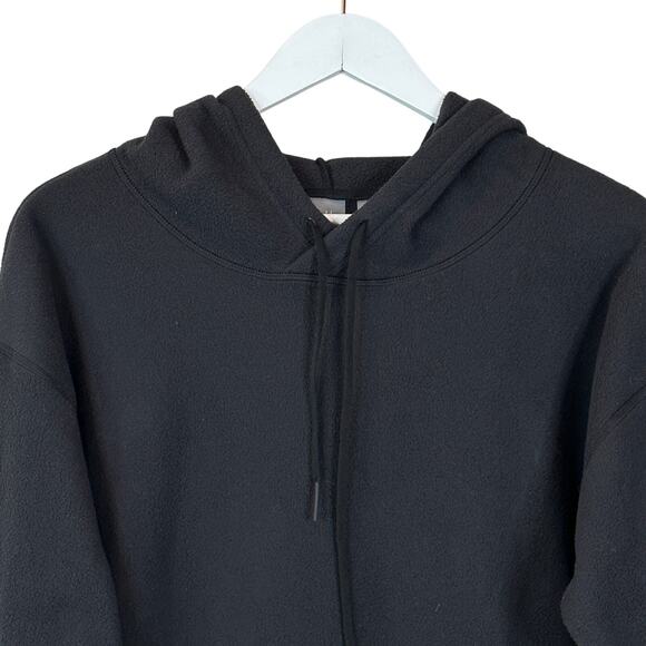 Zella Fleece Hoodie Black with Thumbholes Women XS NWT After Workout - Picture 11 of 12